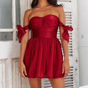 Hello Molly Lover To You Mini Dress- Red